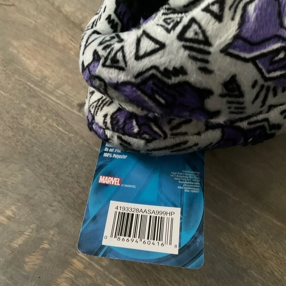 Avengers Black Panther kids Fuzzy Babba Slippers Socks